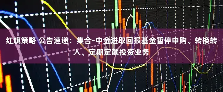 红旗策略 公告速递：集合-中金进取回报基金暂停申购、转换转入、定期定额投资业务