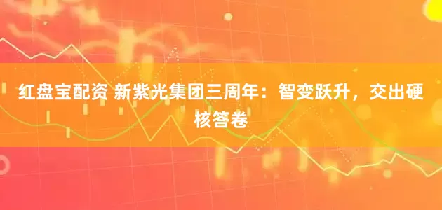 红盘宝配资 新紫光集团三周年:智变跃升,交出硬核答卷
